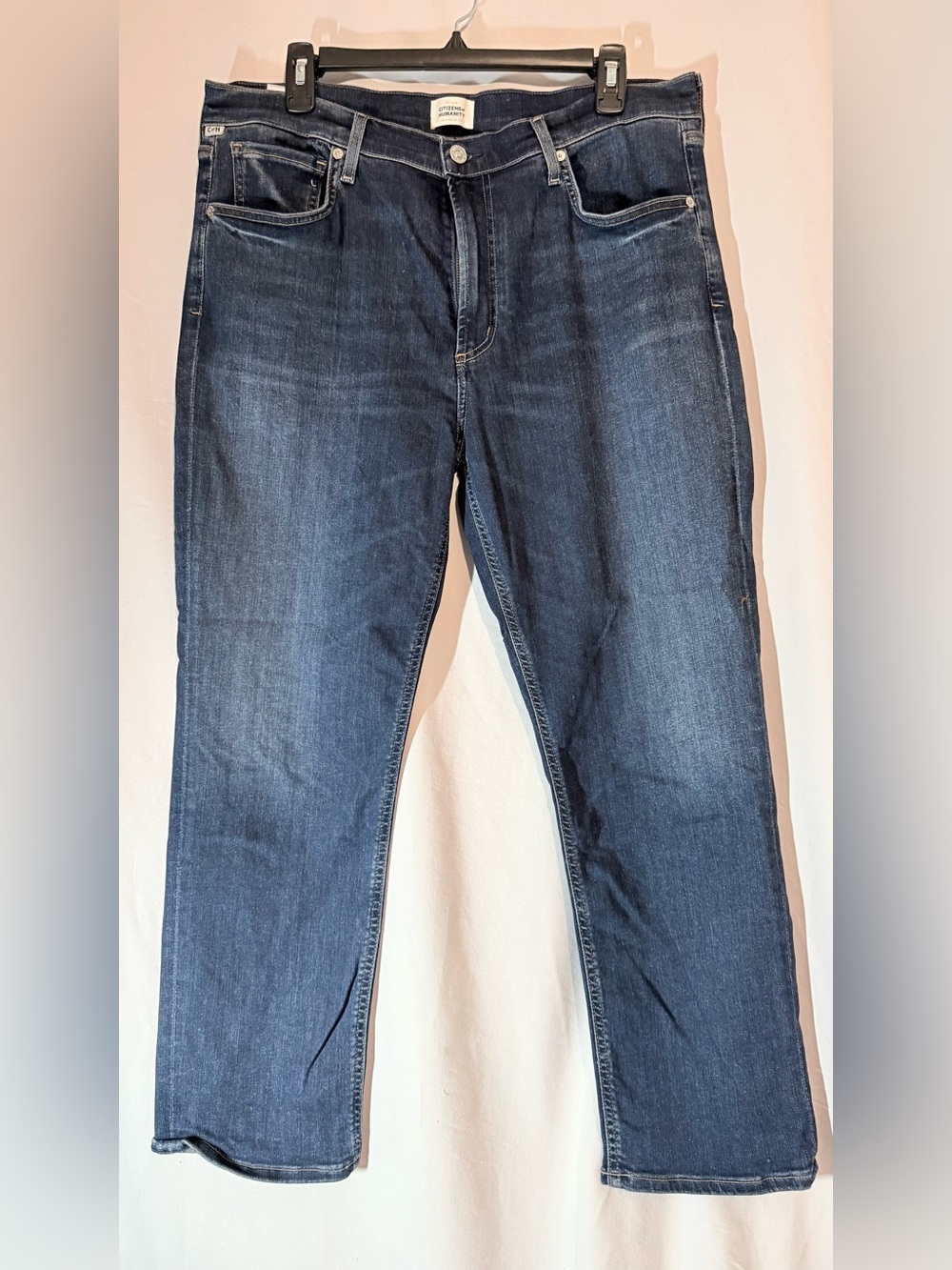 Citizens of Humanity Isola Jeans Size 32 Dark Wash High Rise Straight Leg Stretc
